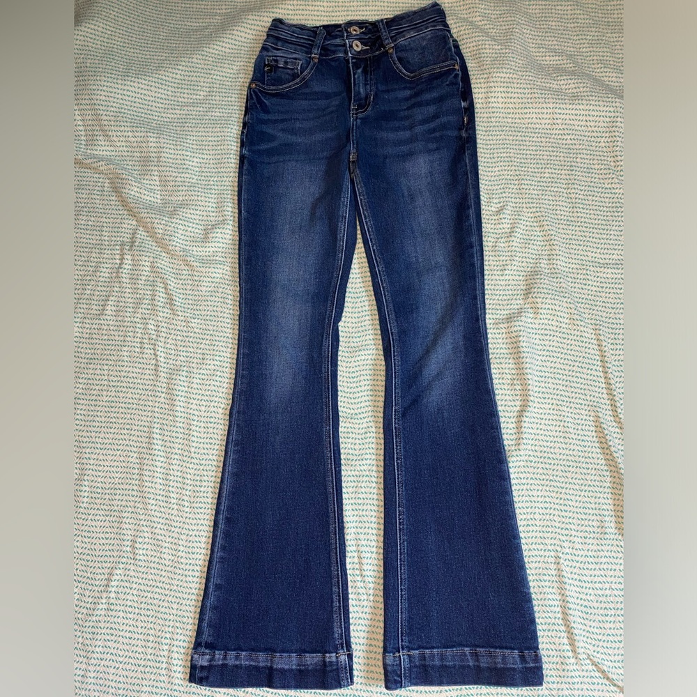 KanCan bootcut trouser hem jeans